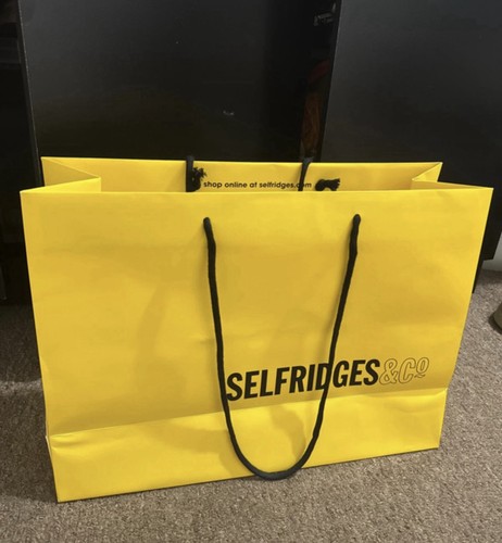 Selfridges yellow paper - selfridges, &