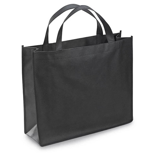 Tote bag black reusable non - tote,