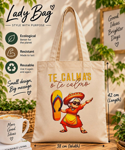 Lady bag reusable tote - reusable,