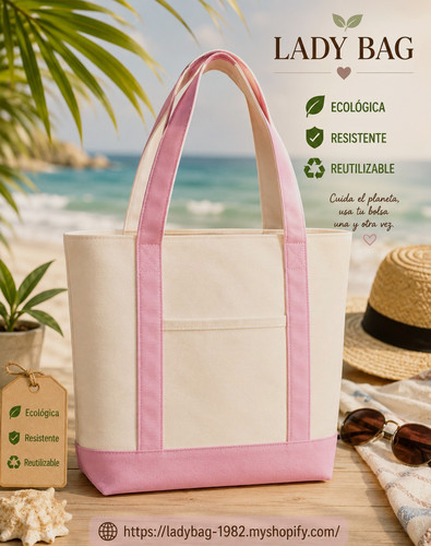 Lady bag reusable tote - lady,