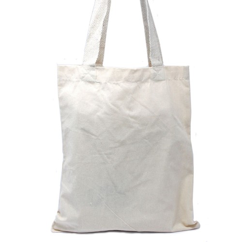 Natural cotton tote shopping - natural,
