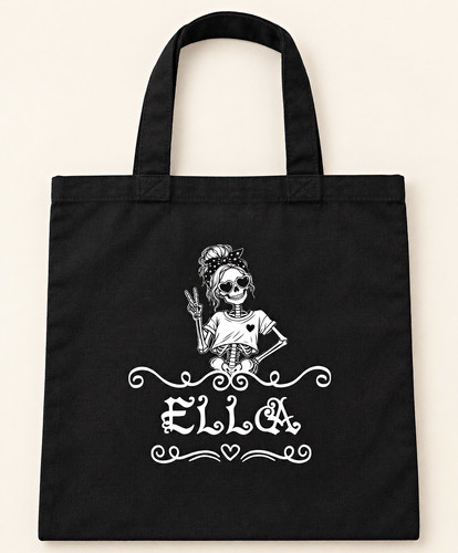 Personalised halloween tote - personalised,