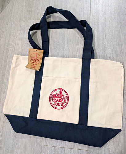Trader joe reusable tote bag - joe's,
