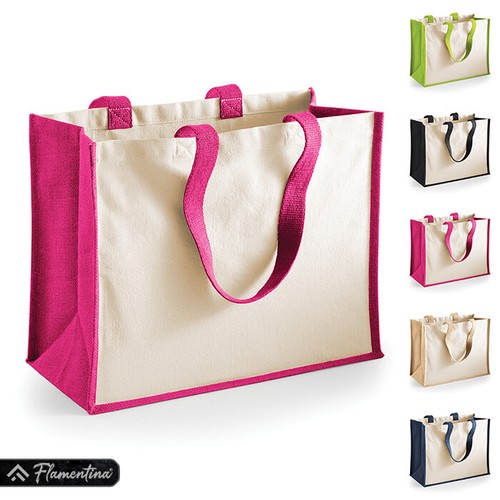 Reusable shopping bag jute - reusable,