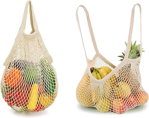 Mesh net bag reusable string - mesh,