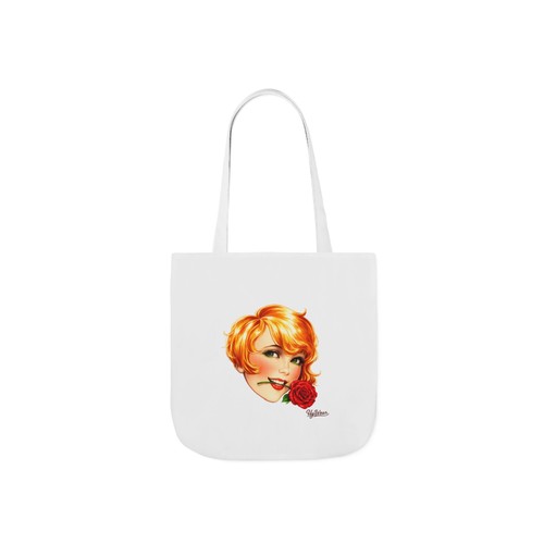 Vintage floral tote bag - floral, book